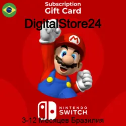 Подарочная карта Nintendo Switch Бразилия 3-12 месяцев