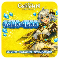 6480 + 1600 Crystals via ID (2x Bonus on First Top-Up)