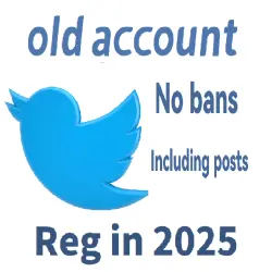 Twitter account | Reg in 2025 | With 10+tweets | Microsoft email | 2fa