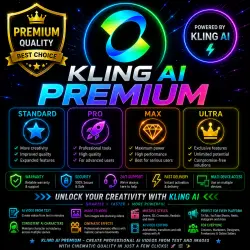 KLING AI PREMIUM | BASIC • STANDARD • PRO • MAX • ULTRA | Warranty • Security • 24/7 Support