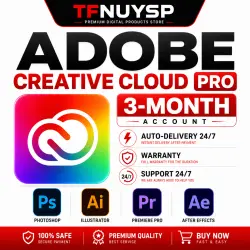 ADOBE CREATIVE CLOUD PRO 3-MONTH ACCOUNT | AUTO-DELIVERY 24/7 | WARRANTY