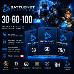 ca Battle.net Blizzard 30-60-100 CAD КАНАДА КОД ПОПОЛНЕНИЯ