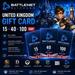 gb Battle.net Blizzard ВЕЛИКОБРИТАНИЯ 15 / 40 / 100 GBP КОД ПОПОЛНЕНИЯ