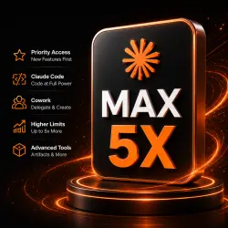 Claude Max 5X 1M: Claude Opus 4.8, Sonet 4.6 | OFFICIAL, FULL WARRANTY