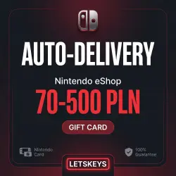 Nintendo Gift Card · AUTO 24/7 · 70-500 PLN · POLAND