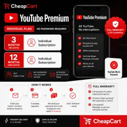 Youtube premium + Music premium 3-12 months | NO PASSWORD REQUIRE | 5% DISCOUNT