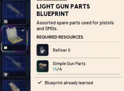 LIGHT GUN PARTSBLUEPRINT