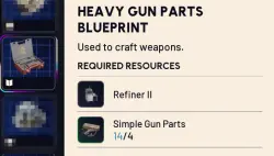 HEAVY GUN PARTSBLUEPRINT