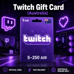 Twitch Gift Card (Australia) 5–250 AUD | Top-up Code