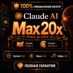 CLAUDE MAX 20X | Fable 5 + Opus 4.8 | Официальный апгрейд | ПОЛНАЯ  (DISABLED)