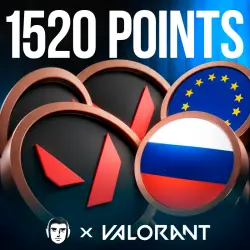 VALORANT POINTS RU 1520 VP РОССИЯ АВТОВЫДАЧА