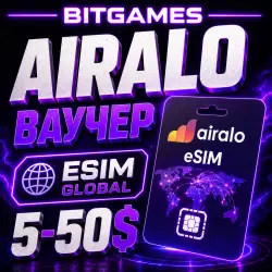 AIRALO GLOBAL eSIM • ПОПОЛНЕНИЕ БАЛАНСА 5–50$