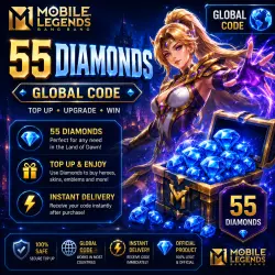 Mobile Legends 55 Diamonds КОД АКТИВАЦИИ ЛЮБОЙ РЕГИОН* БЕЗ РФ