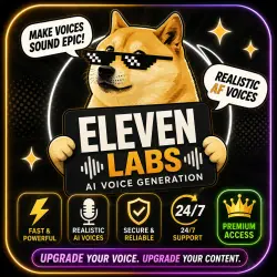 ELEVENLABS CREATOR | 100K CREDITS | 1 MONTH | PREMIUM SUBSCRIPTION | 24/7 DELIVERY