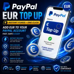 Мгновенное пополнение счета PayPal EUR