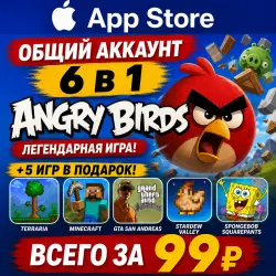 Rovio Classics Angry Birds iOS iPhone iPad AppStore Account 6-в-1