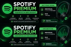 AUTO Spotify Premium 1/3/6/12 Months (individual / Duo / Family) |