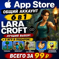 Lara Croft GO iOS iPhone iPad AppStore Account 6-в-1