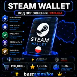 Steam Wallet Код Польша 25 PLN - 110 PLN