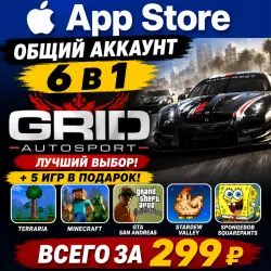 GRID Autosport iOS iPhone iPad AppStore Account 6-в-1