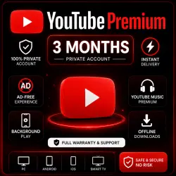 YouTube Premium | 1 Month Ready Account | 3 Months Personal Activation