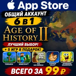 Age of History II iOS iPhone iPad AppStore Account 6-в-1
