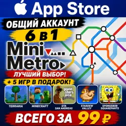 Mini Metro iOS iPhone iPad AppStore Account 6-в-1