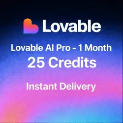 Lovable AI Pro — 1 Month | 25 Credits | Private Account |