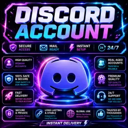 Discord Account | Full Access | Phone & Email Verified | Token Included | Auto Issue