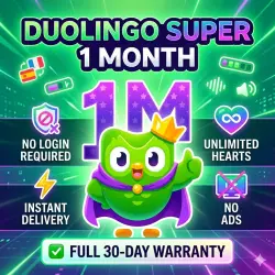 Duolingo Super - 1 Month | No Login Required | Instant Delivery | Full Warranty