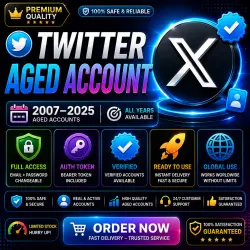 X (Twitter) Aged Account | 2007–2025 | Full Access | Token | Verified
