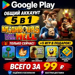 Neighbours back From Hell для Android учетная запись Google Play 6 в 1