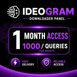 Ideogram – 1 Month Access – 1000 / Queries – Downloader Panel – Instant Delivery