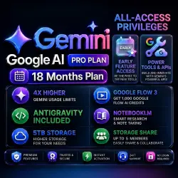 No Login Required | Google Gemini AI Pro + Antigravity | 18 Months Instant Activation