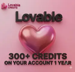 Lovable Pro: 300+ кредитов на ваш счет, 1 год. (ссылка для активации)
