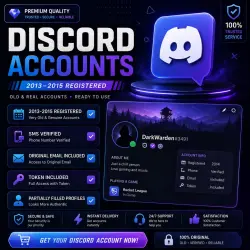 Discord accounts | 2013–2015 | SMS verified | Email & token | Partial profiles