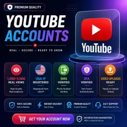 YouTube-аккаунты | 1-5 тыс. просмотров | IP-адрес США | Подтверждение по SMS и 2FA | Готовность к за