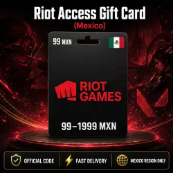 Riot Access Gift Card (Мексика) 99–1999 MXN | Код пополнения