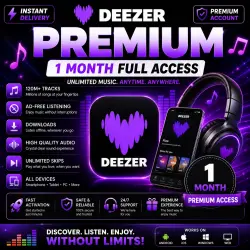 DEEZER PREMIUM – 1 MONTH FULL ACCESS