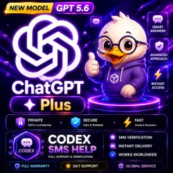 24/7 ChatGPT Plus | GPT 5.6 | 7 Days/1 Month Ready-made Subscription | Auto Delivery | Full Warranty