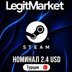 STEAM 2,4$ | STEAM WALLET CARD | ТУРЦИЯ | КЛЮЧ АКТИВАЦИИ | АВТО