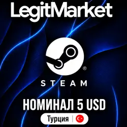 STEAM 5$ | STEAM WALLET CARD | ТУРЦИЯ | КЛЮЧ АКТИВАЦИИ | АВТО