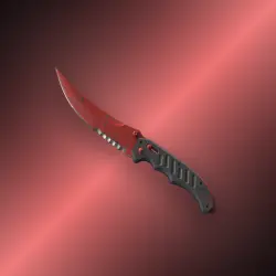 Flip Knife | Crimson Web | Немного поношенное