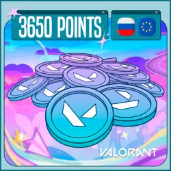 VALORANT POINTS RU 3650 VP РОССИЯ АВТОВЫДАЧА
