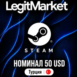 STEAM 50$ | STEAM WALLET CARD | ТУРЦИЯ | КЛЮЧ АКТИВАЦИИ | АВТО