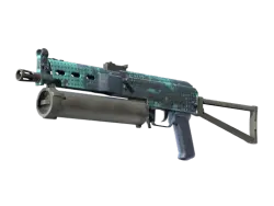 StatTrak PP-Bizon | Cobalt Halftone | Немного поношенное