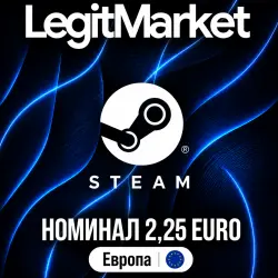 STEAM 2,25 EUR | STEAM WALLET CARD | ЕВРОПА | КЛЮЧ АКТИВАЦИИ | АВТО