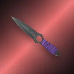 Skeleton Knife | Ultraviolet | Немного поношенное