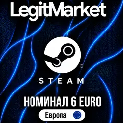 STEAM 6 EUR | STEAM WALLET CARD | ЕВРОПА | КЛЮЧ АКТИВАЦИИ | АВТО