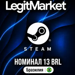 STEAM 13 BRL | STEAM WALLET CARD | БРАЗИЛИЯ | КЛЮЧ АКТИВАЦИИ | АВТО